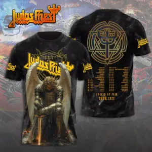 Judas Priest Shield Of Pain Tour 2025 3D T-Shirt