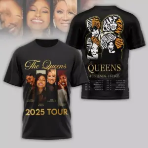 The Queens 4 Legends 1 Stage 2025 Tour 3D T-Shirt Unisex