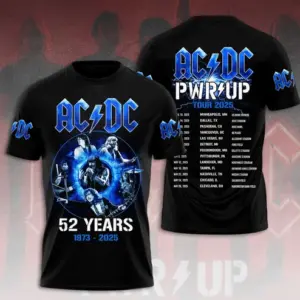 New AC-DC 3D T Shirt Music Lover Must Have Hot Tour 2025 Edition