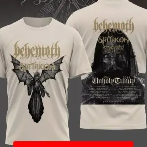 Behemoth Satyricon The Unholy Trinity Tour 2025 Shirt 3D Tshirt hot shirt
