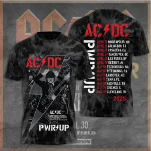 AC-DC Pwr Up Tour 2025 Hawaiian Shirt Rock Music Lover Shirt