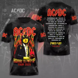 AC-DC POWER UP TOUR 2025 LIMITED EDITION UNISEX TSHIRT Rock Band Fan Apparel Gift