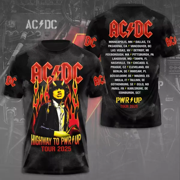 AC-DC POWER UP TOUR 2025 LIMITED EDITION UNISEX TSHIRT Rock Band Fan Apparel Gift