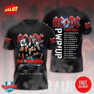 AC DC 3D Shirt Tour 2025 All Size, best gift D791