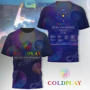 Coldplay Music Of The Sphere World Tour 2025 The Show 3D T-Shirt