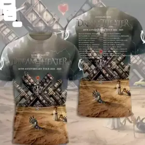 An Evening With Dream Theater 40th Anniversary Tour 2024-2025 shirt 3D T shirt