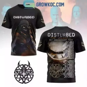 Disturbed The Sickness 25th Anniversary Tour 2025 3D T-Shirt