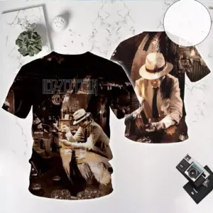 LED ZPELIN In Through The Out Door Album 3D T-shirt Unisex Shirt S-5XL