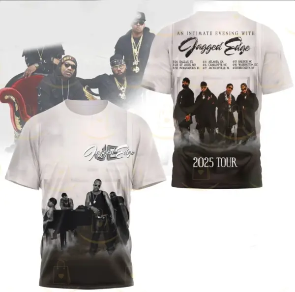 An Intimate Evening With Jagged Edge 2025 Tour AOP 3D T-shirt