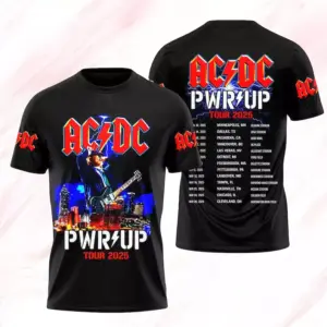 2025 AC-DC Pwr Up World Tour, North American Tour Shirt, Rock Band, Are You Ready