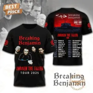 Breaking Benjamin Awaken The Fallen Tour 2025 T-Shirt