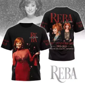 Reba 70th anniversary 2025 tour ! hot T-shirt all size Gift Men Women Mom