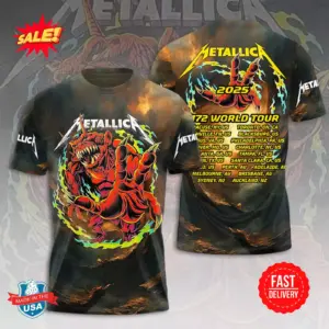 MET M72 World Tour 2025 Band 3D Shirt S-5XL