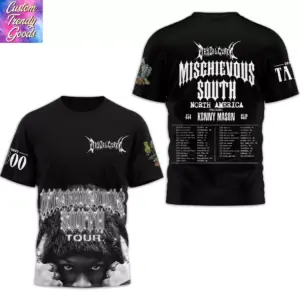 Denzel Curry Tour 3D Shirt, North America 2025 Tee, Rap Music Fan Gift S-5XL