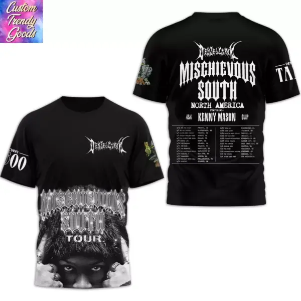 Denzel Curry Tour 3D Shirt, North America 2025 Tee, Rap Music Fan Gift S-5XL