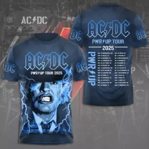 AC-DC POWER UP TOUR 2025 LIMITED EDITION UNISEX TSHIRT Gift Rock Band Fan Apparel