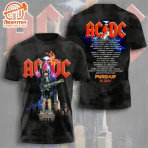AC-DC PWR Up EU Tour Music 2025 3D Shirt
