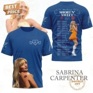 Sabrina Carpenter Short N’ Sweet Tour 2025 T-Shirt