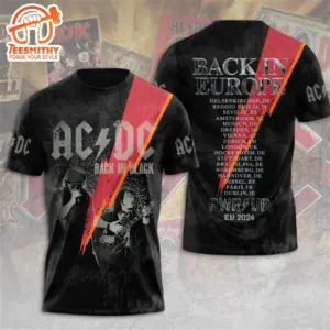 AC-DC Back In Back EU Tour Music 2025 3D Shirt