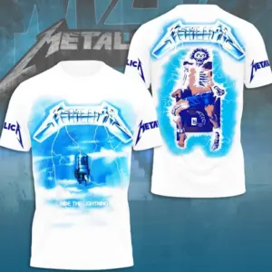 New Metallica 3D Tshirt Tour 2025 High Quality Print Rock Merch for True Music