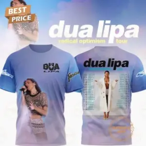 Dua Lipa Radical Optimism Tour 2025 Limited Edition T-Shirt