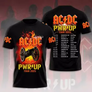 AC-DC POWER UP TOUR 2025 LIMITED EDITION UNISEX TSHIRT Gift Rock Band Fan Gift
