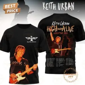 Keith Urban High And Alive World Tour 2025 Limited Edition T-Shirt