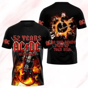 AC-DC Pwr Up Tour Gift For Fan  Music World Tour Tee  Power Up 2025 Tshirt  Rock