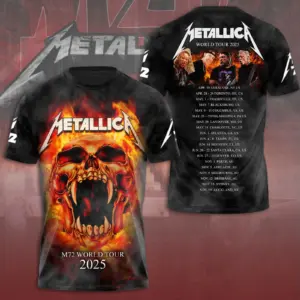 Met M72 World Tour 2025 Band 3D Shirt S-5XL