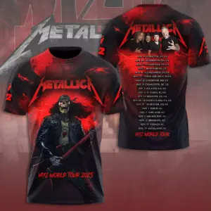 MET M72 World Tour 2025 Band 3D Shirt S-5XL