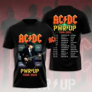 AC-DC Power Up Tour 2025 Edition Men and Women T-shirt for Fan Size  S-4XL