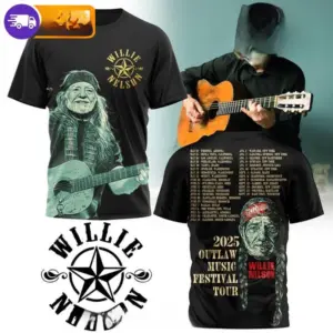 Nelson 2025 Outlaw Music Festival Tour Shirt