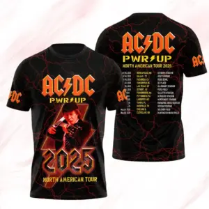AC-DC 2025 Shirt, Music World Tour T-Shirt Unisex S-234XL 3D Shirt D785