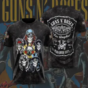 Hot Guns N Roses Tour 2025 3D T-Shirt – Licensed & Limited Rock Band Shirt S-5XL