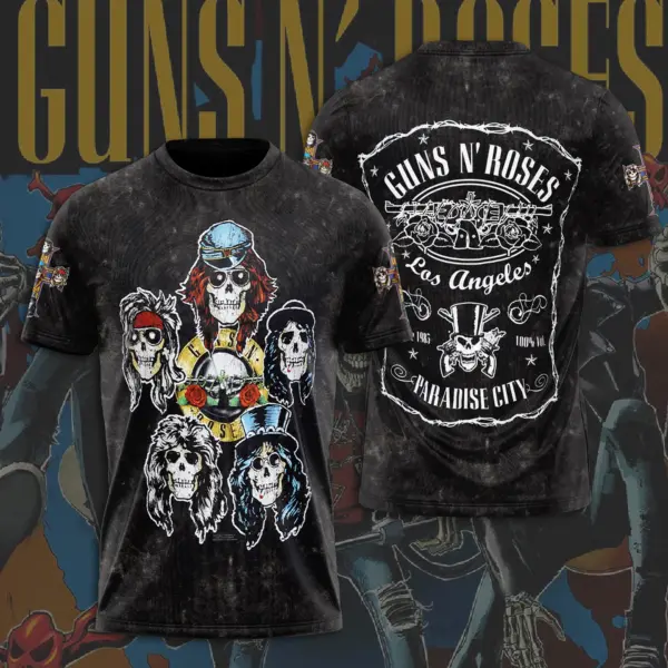 Hot Guns N Roses Tour 2025 3D T-Shirt – Licensed & Limited Rock Band Shirt S-5XL