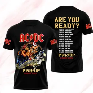 AC-DC 2025 Shirt  Pwr Up Tour Gift For Fan  Music Band Unisex Tee  Hard Rock Tee