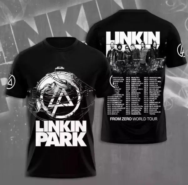 HOT SALE Linkin Park From Zero World Tour 2025 3D T-Shirt
