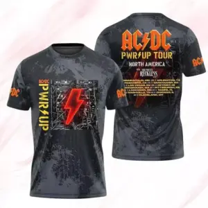 AC-DC Music Band Unisex Tee  Rock Music Fan Gift  Band Tour 2025 Shirt  Power Up