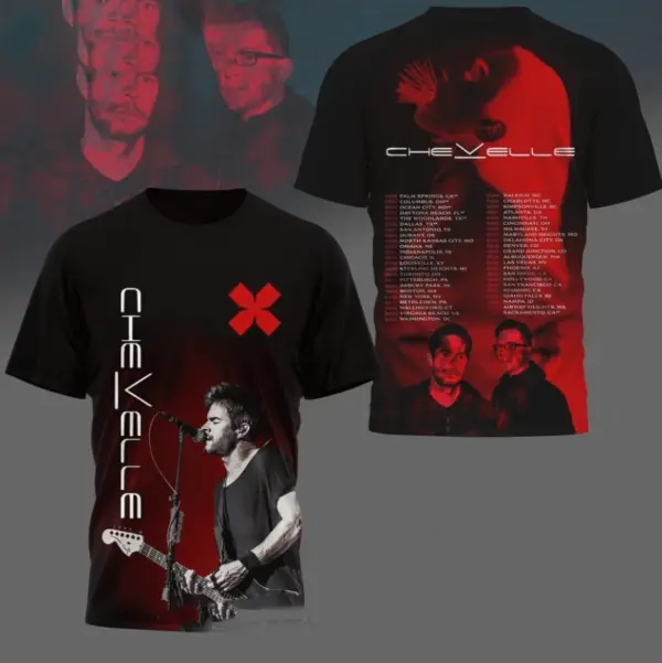Chevelle 2025 World Tour AOP 3D T-shirt