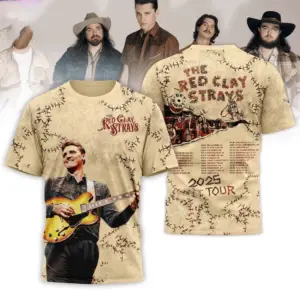 The Red Clay Strays 2025 Tour 3D T-Shirt