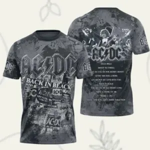 AC-DC Power Up 2025 3D Shirt  Pwr Up Tour Shirt  Music Lover Shirt  Rock Music Sh