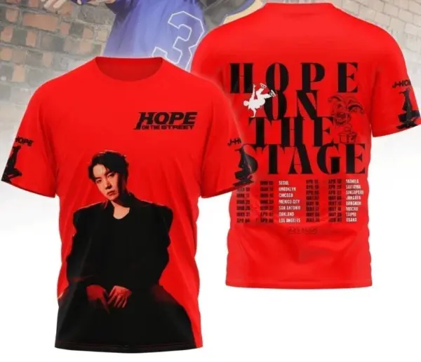 J-Hope , Hope On The Stage Tour 2025 3D T-Shirt
