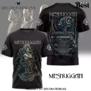 Meshuggah – Cannibal Corpse North American Tour 2025 3D T-Shirt Fan Gift Tee