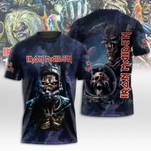 Hot!!! 2025 Iron Maiden Inspired 50th Anniversary – Limited Edition 3D T-Shirt