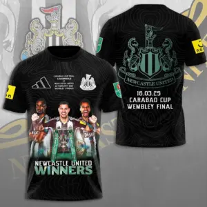 Newcastle city United 3D t-shirt winners 2025 Gift For Fans Dad mom