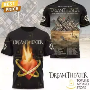 An Evening With Dream Theater – 40th Anniversary Tour 2024-2025 3D T-Shirt AOP