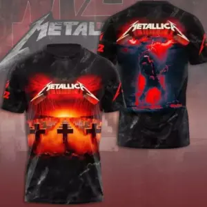 Share Hot New!!! Metallica M72 World Tour Date 2025 3D Shirt S-5XL