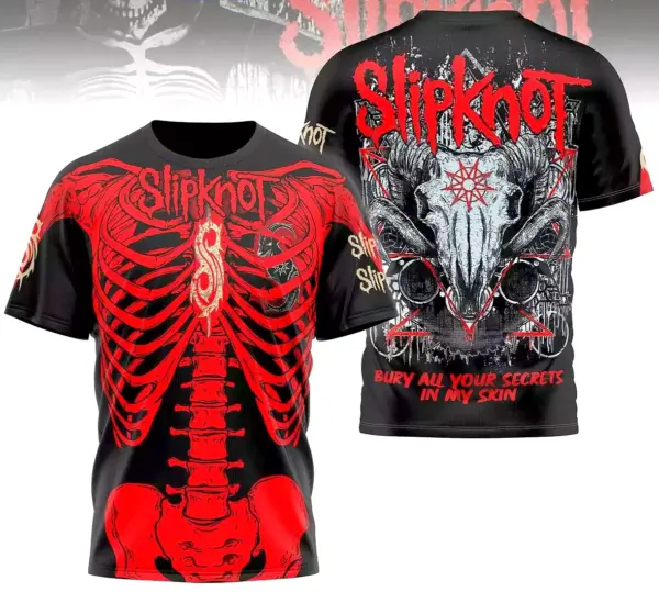 Sale 2025!! SP KNOT Bury All Your Secrets In My Skin 3D T-Shirt Gift Fan