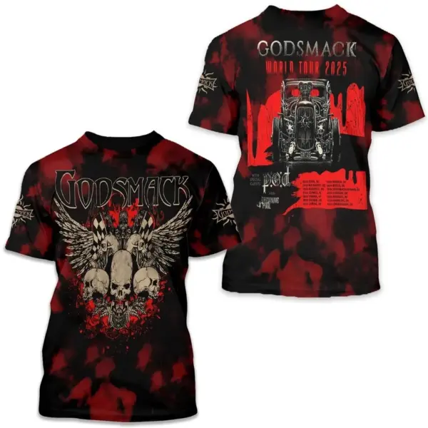 Godsmack Music Tour 3D Shirt World Tour 2025 All size Gift Friends 7HRC26