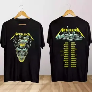 SALE Metallica M72 World Tour Date 2025 3D Shirt S-5XL Gift Fan